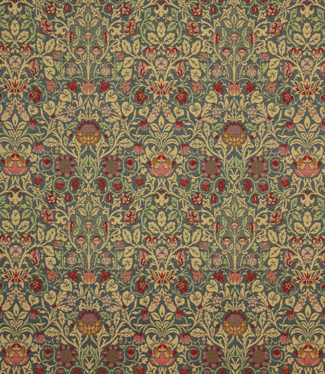 Multi Violet and Columbine Tapestry  Fabric
