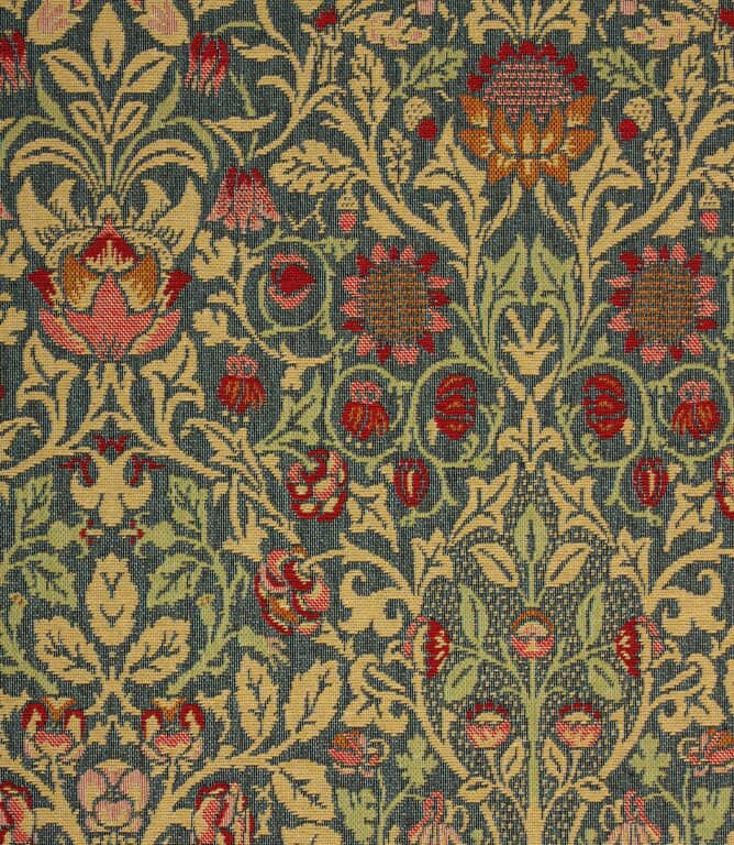 William Morris  Violet and Columbine Tapestry  Fabric / Multi