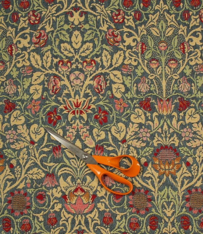 William Morris  Violet and Columbine Tapestry  Fabric / Multi