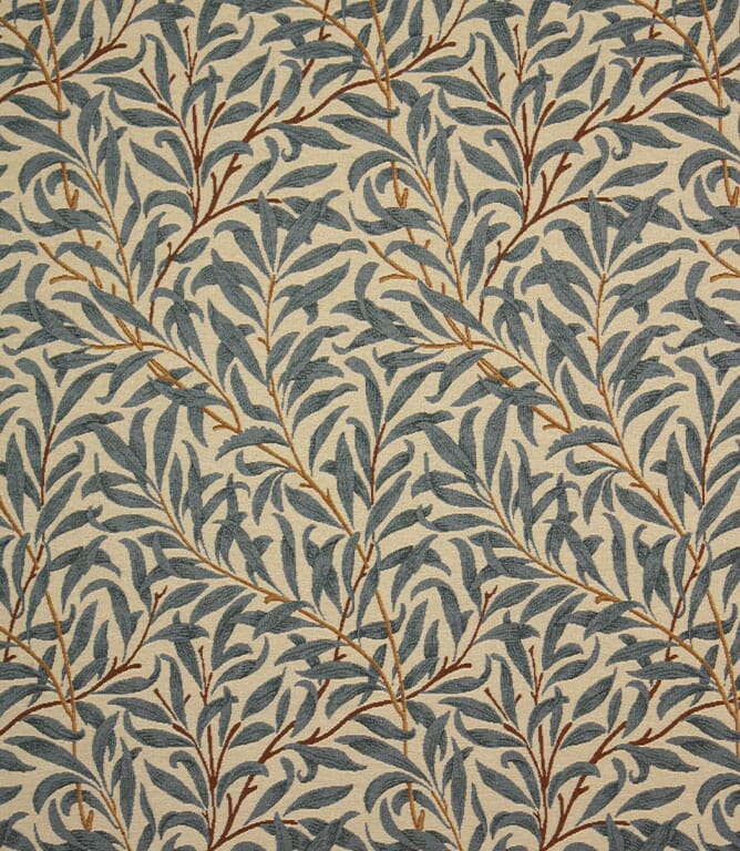 Azure Willow Bough Tapestry Fabric