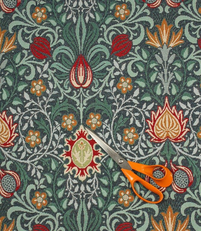 William Morris  Persian Tapestry Fabric / Multi