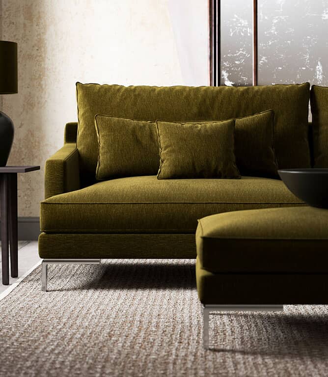 Ripley Chenille FR Fabric / Moss