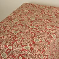 Saltram Floral PVC Fabric / Red