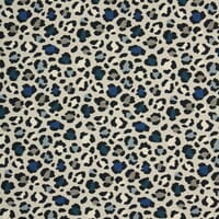 Tropical Cat Fabric / Bleu