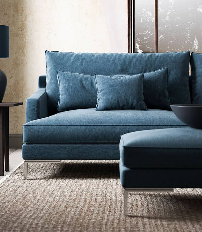 Ripley Chenille FR Fabric / Prussian