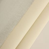 Superior Thermal Energy Reflecting Lining Fabric / Pale Ivory / Silver