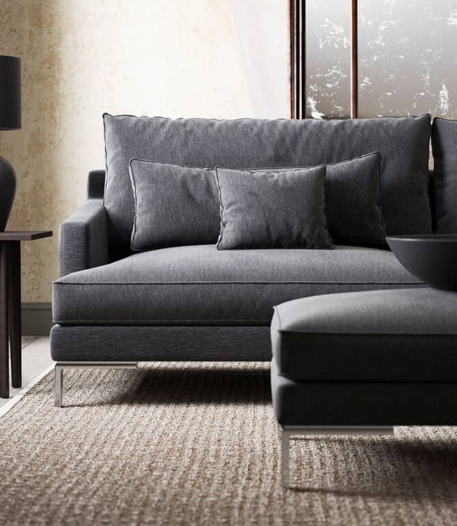 Ripley Chenille FR Fabric / Cement