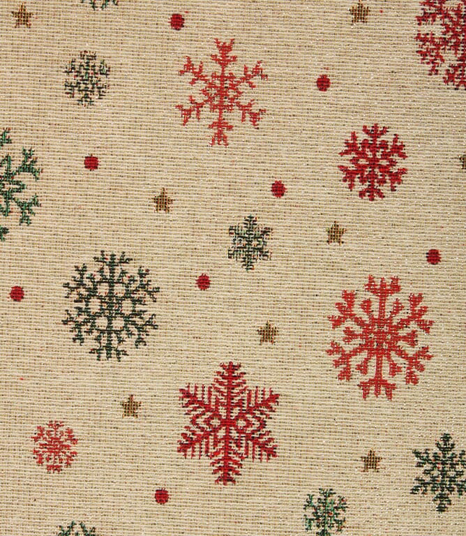 Snowflake Tapestry Fabric / Multi