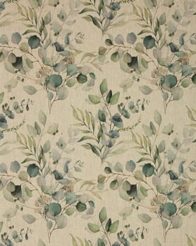 Evelyn Linen Fabric / Greens