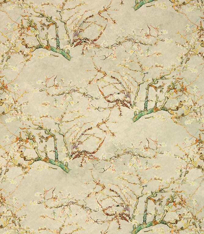 Cream Almond Blossom Fabric