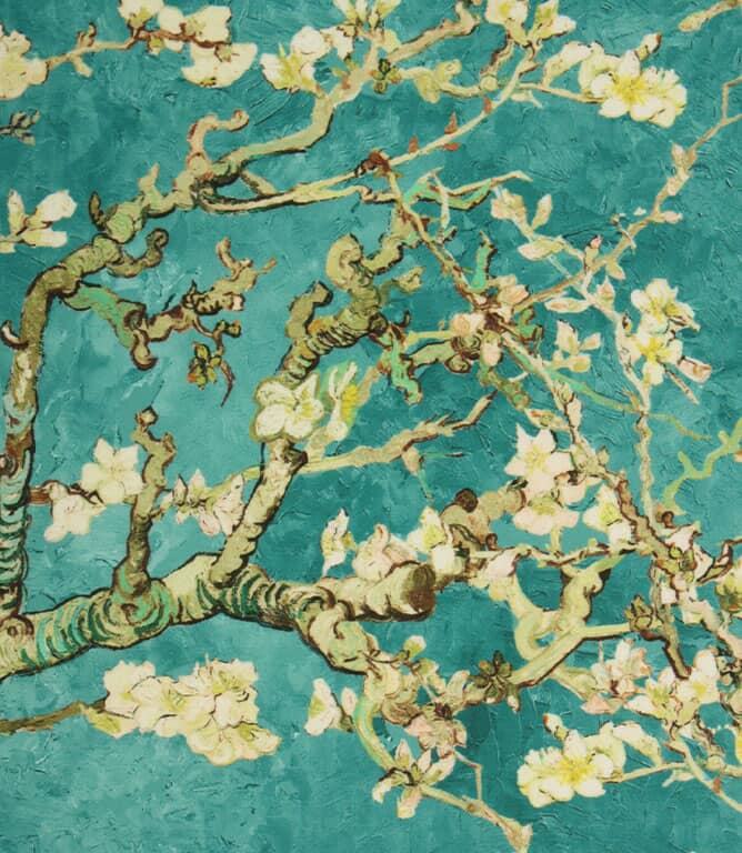 Almond Blossom Fabric / Blue