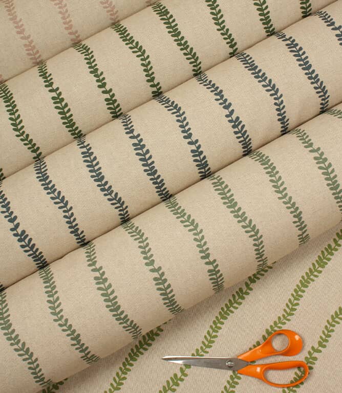 Harriet Trail Fabric / Sap Green