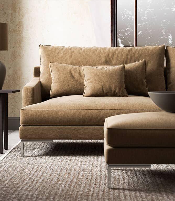 Ripley Chenille FR Fabric / Khaki