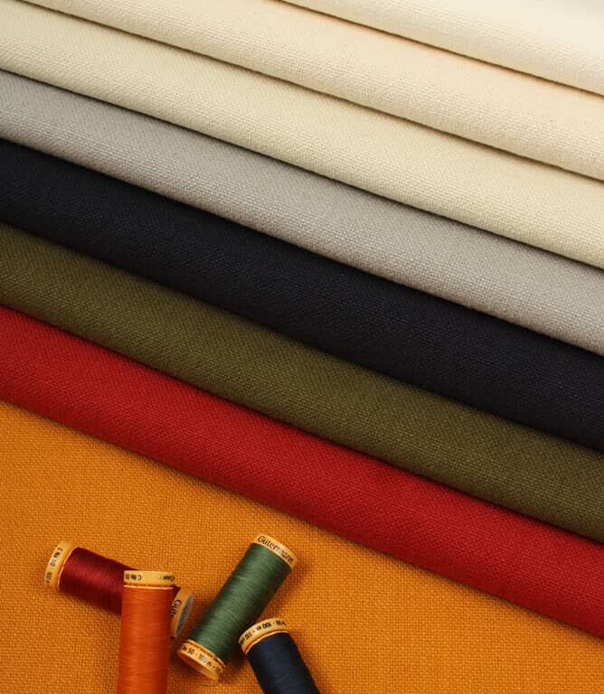 Broadway Linen Look Fabric / Aluminium