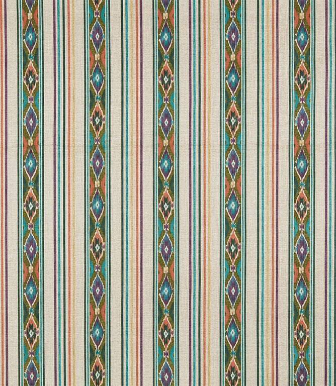 Olivine Boho Stripe Fabric