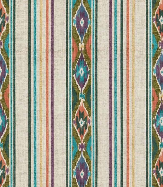 iLiv Boho Stripe Fabric / Olivine