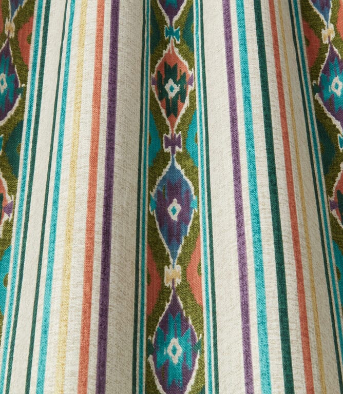 iLiv Boho Stripe Fabric / Olivine