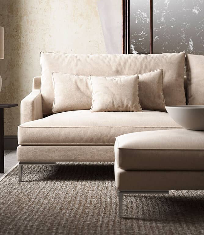 Ripley Chenille FR Fabric / Alabaster