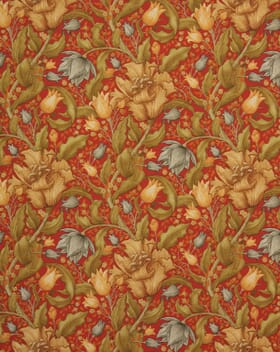Claremont Fabric / Rosso