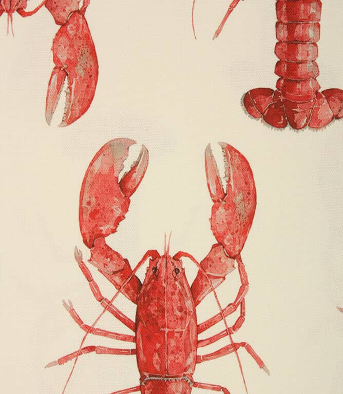 Crayfish Fabric / Red