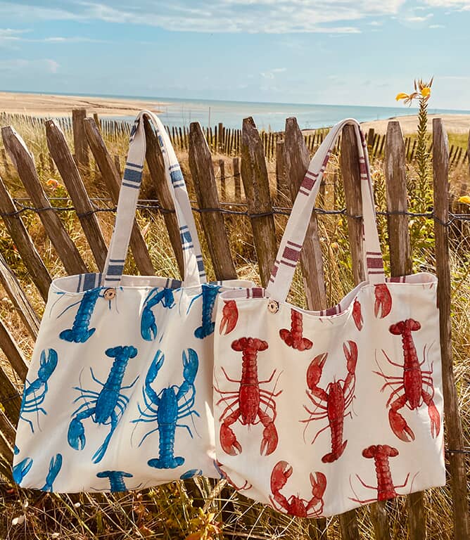 Crayfish Fabric / Red