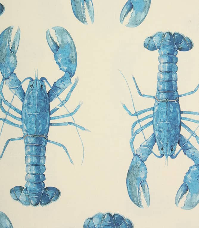 Crayfish Fabric / Blue