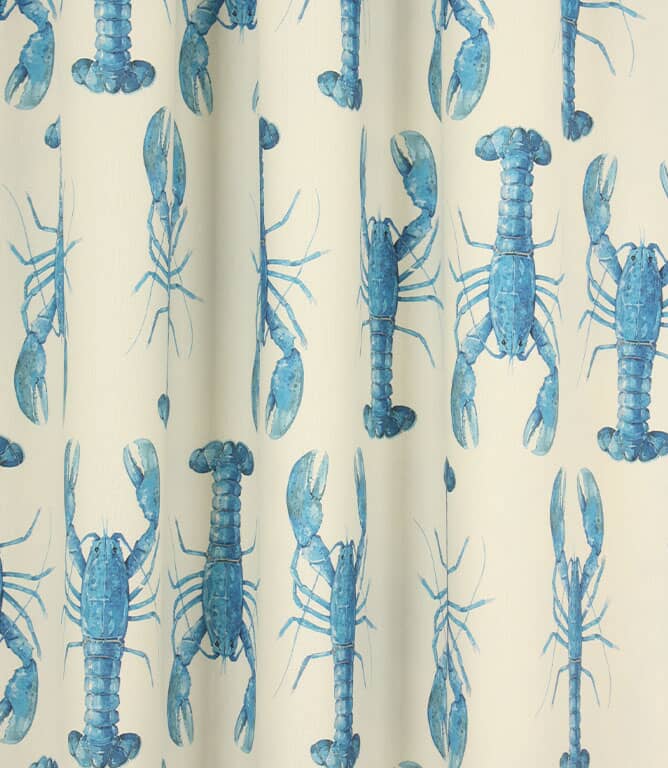 Crayfish Fabric / Blue