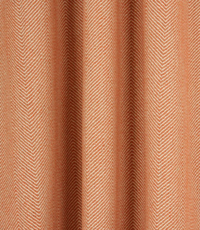 Charlbury Herringbone Fabric / Terracotta