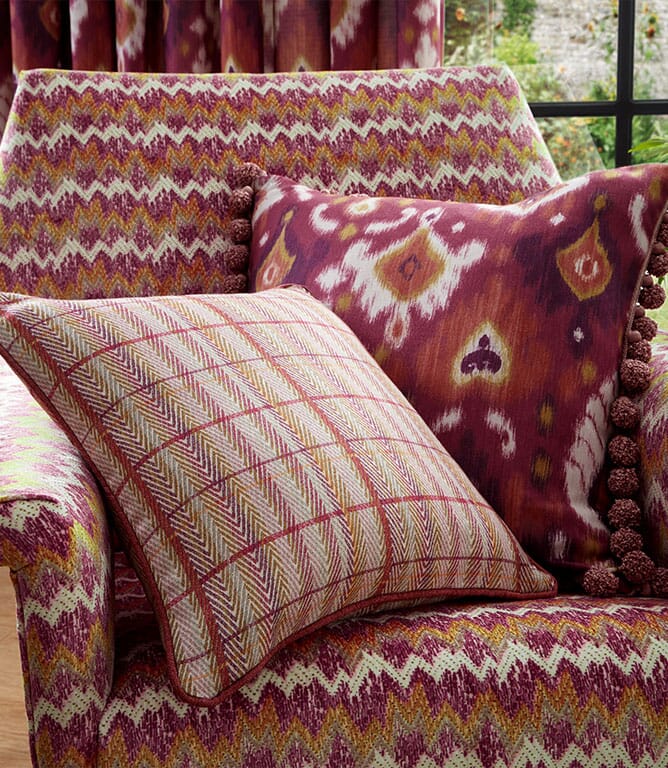 Sanchita FR Upholstery Fabric / Ruby