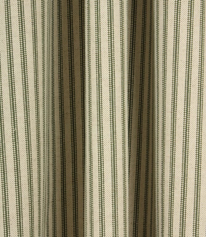 JF Linen Ticking Fabric / Sap Green