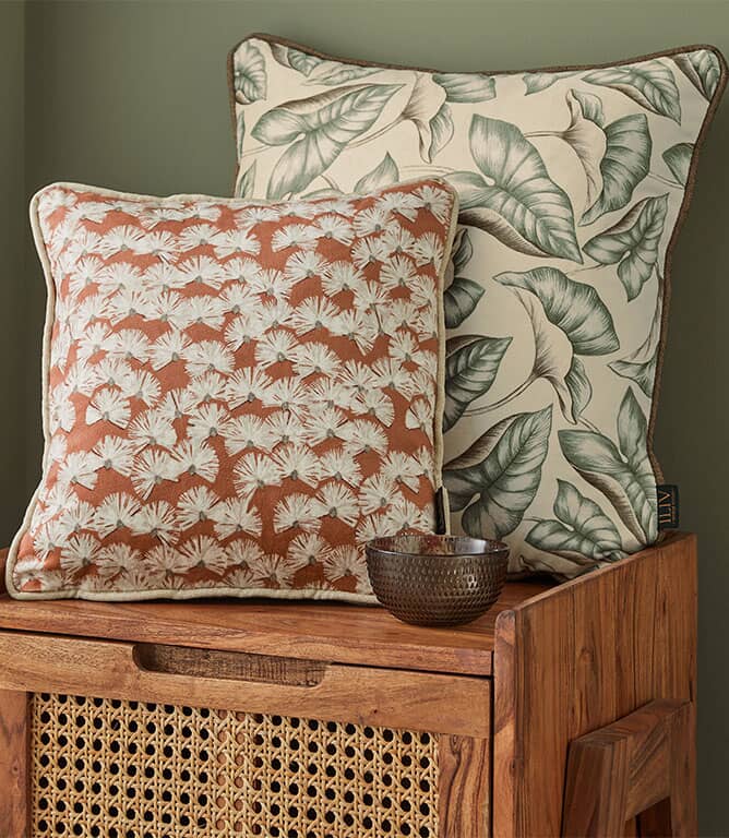 Nara FR Fabric / Burnt Sienna