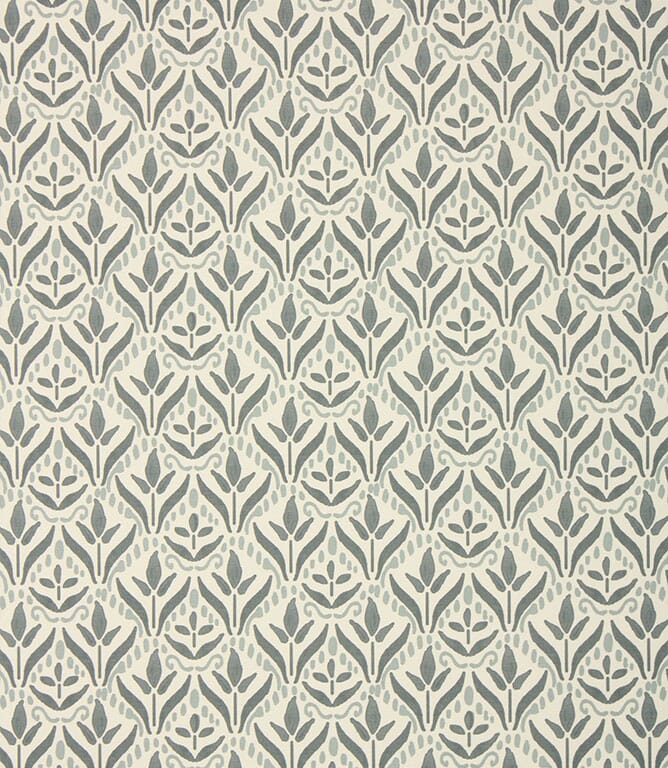 Made to Measure Curtains Indigo Enid Fabric Just Fabrics