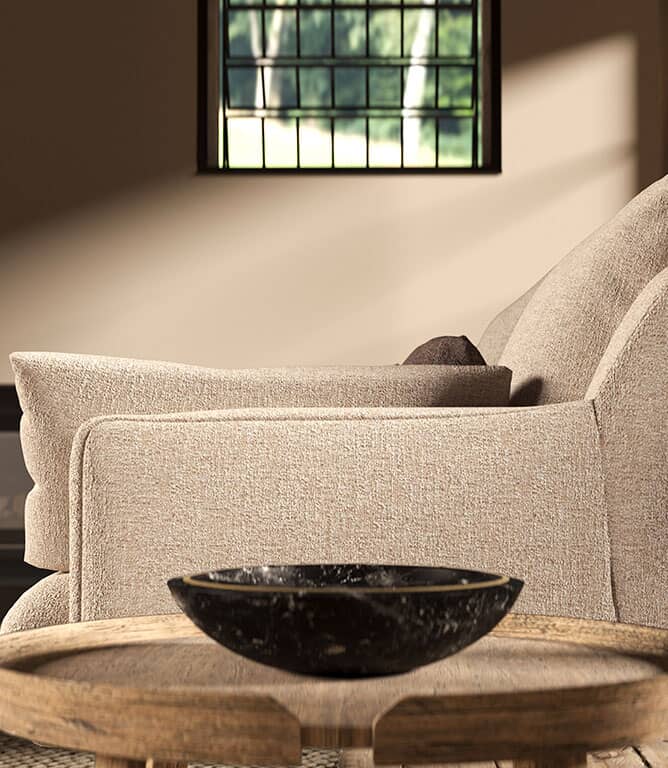 Bramley FR Fabric / Oatmeal