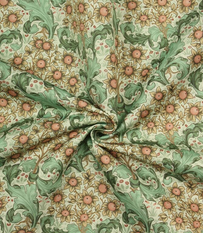 William Morris  Orchid Outdoor Fabric / Buttercup