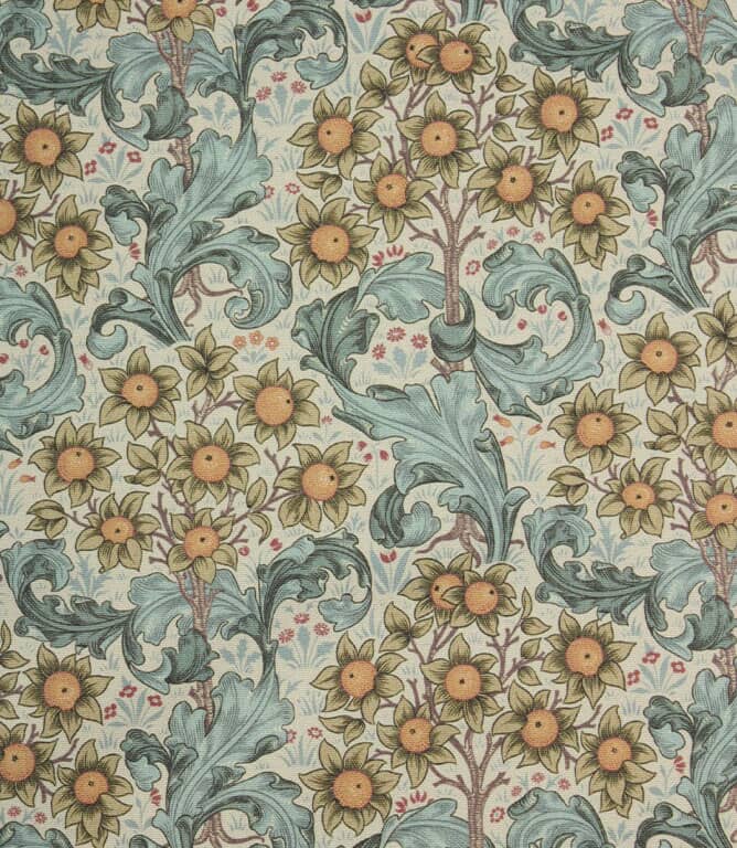 William Morris  Orchid Outdoor Fabric / Azure