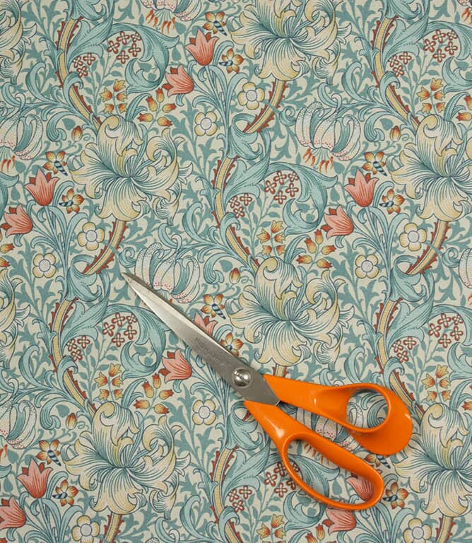 William Morris  Golden Lily Outdoor Fabric / Cornflower