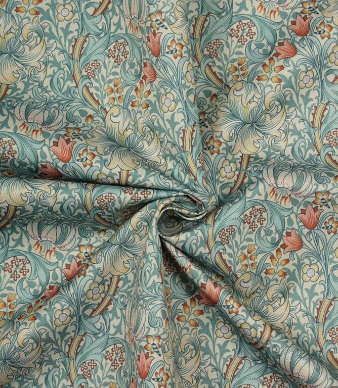 William Morris  Golden Lily Outdoor Fabric / Cornflower