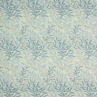 Trailing Leaves Outdoor Fabric / Azure