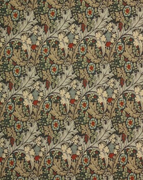 William Morris  Tudor Rose Tapestry Fabric / Teal