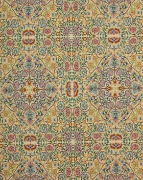 William Morris  Rose and Pomegranate Tapestry Fabric / Multi
