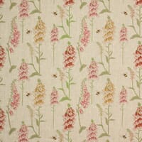 Foxglove Linen Fabric / Pink