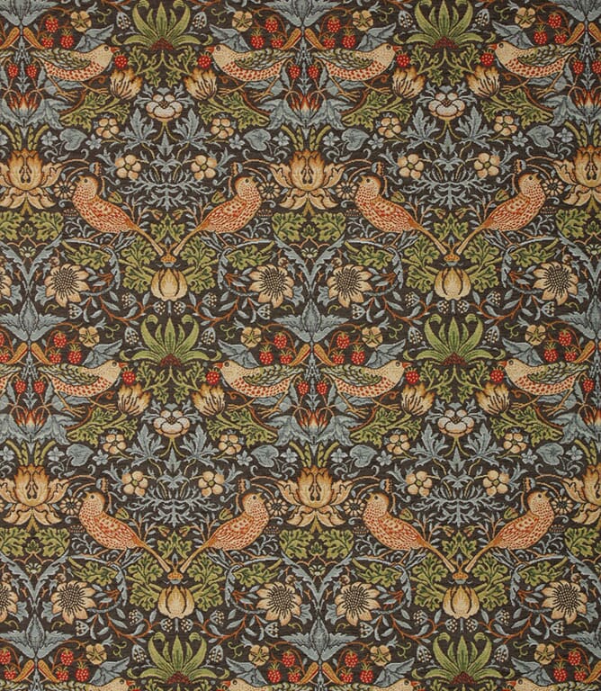 Tempest Strawberry Thief Chenille Tapestry Fabric