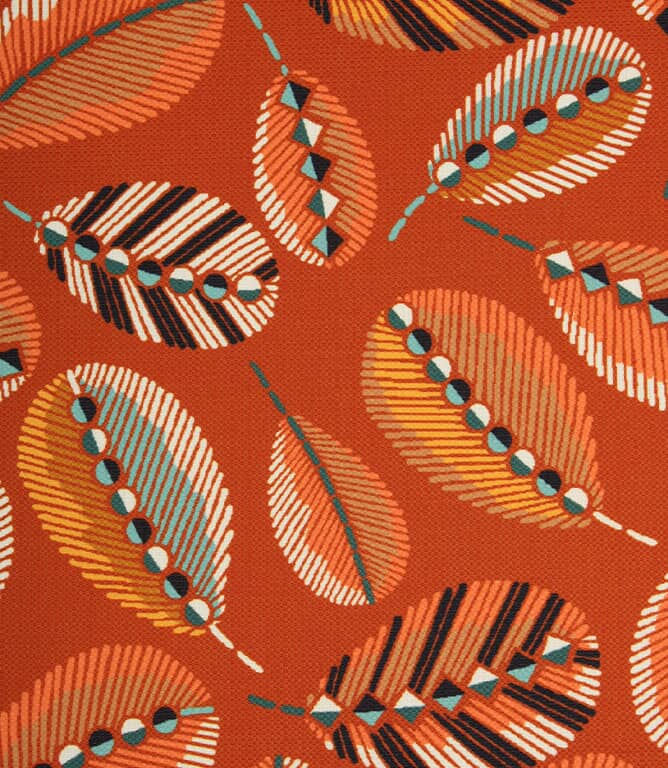 Feather Outdoor Fabric / Terracotta