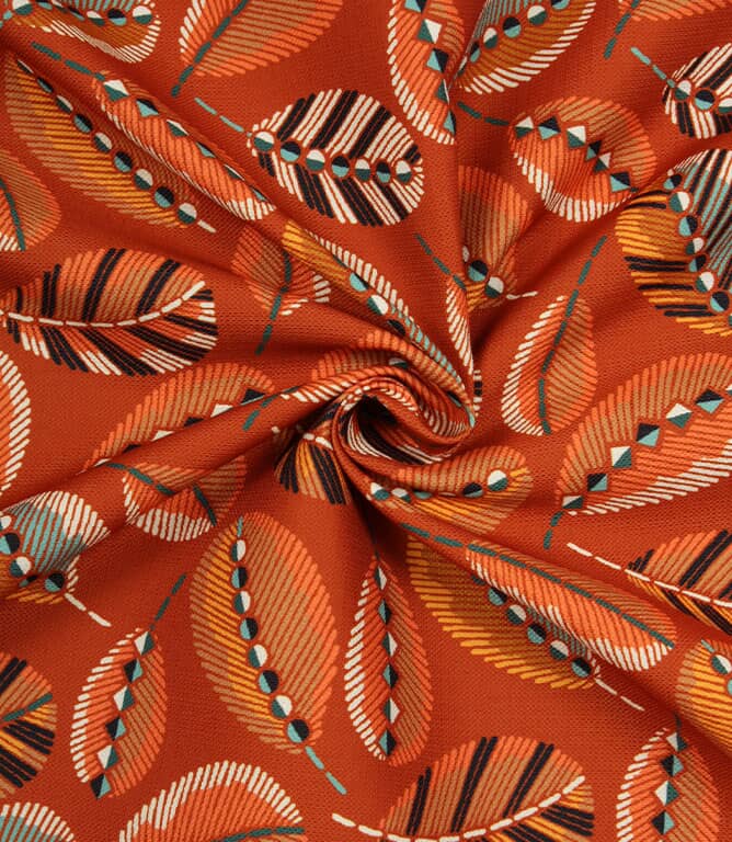 Feather Outdoor Fabric / Terracotta