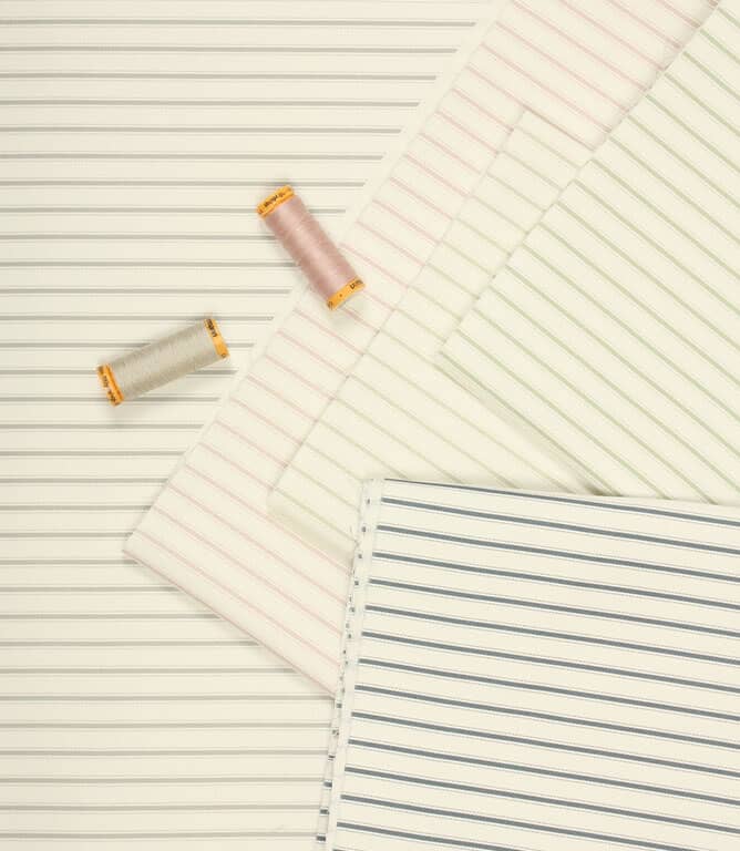 JF Ticking Deluxe Lining Fabric / Blush