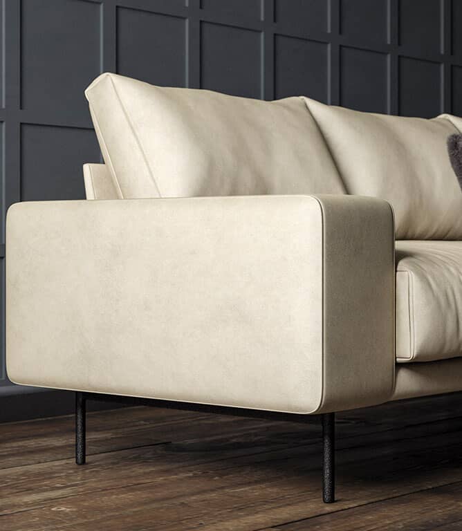 Albury Faux Leather FR Fabric / Oryx