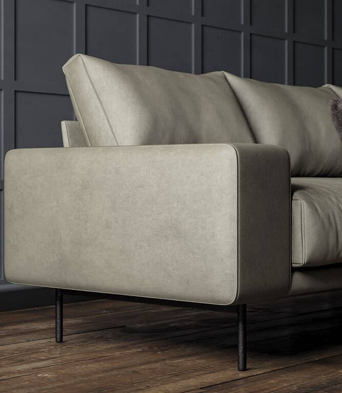 Albury Faux Leather FR Fabric / Seal