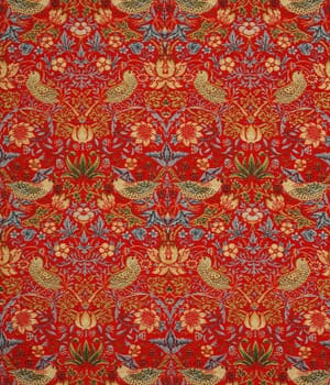 Strawberry Thief Chenille Tapestry Fabric