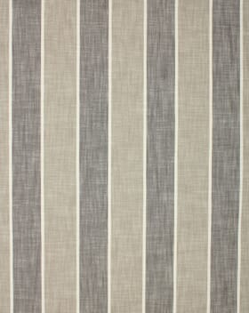 Malibu Stripe Fabric / Charcoal / Grey