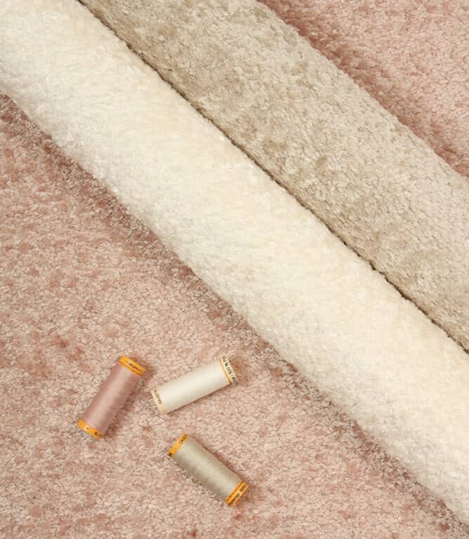 Chalet Boucle FR Fabric / Blush